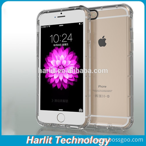 Hot Sell Clear TPU Protective Case For iPhone 6s iPhone 7 Plus With Air Cushion Function Anti Shock Anti Bump